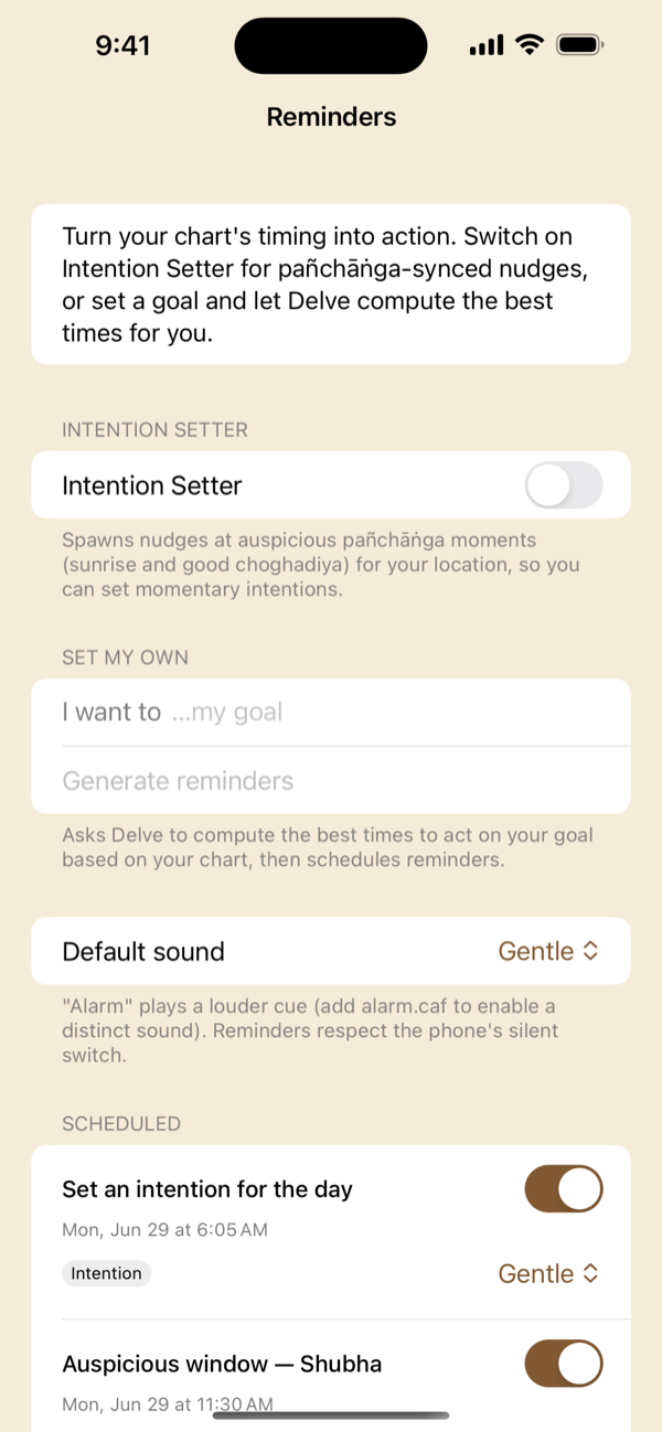 Reminders